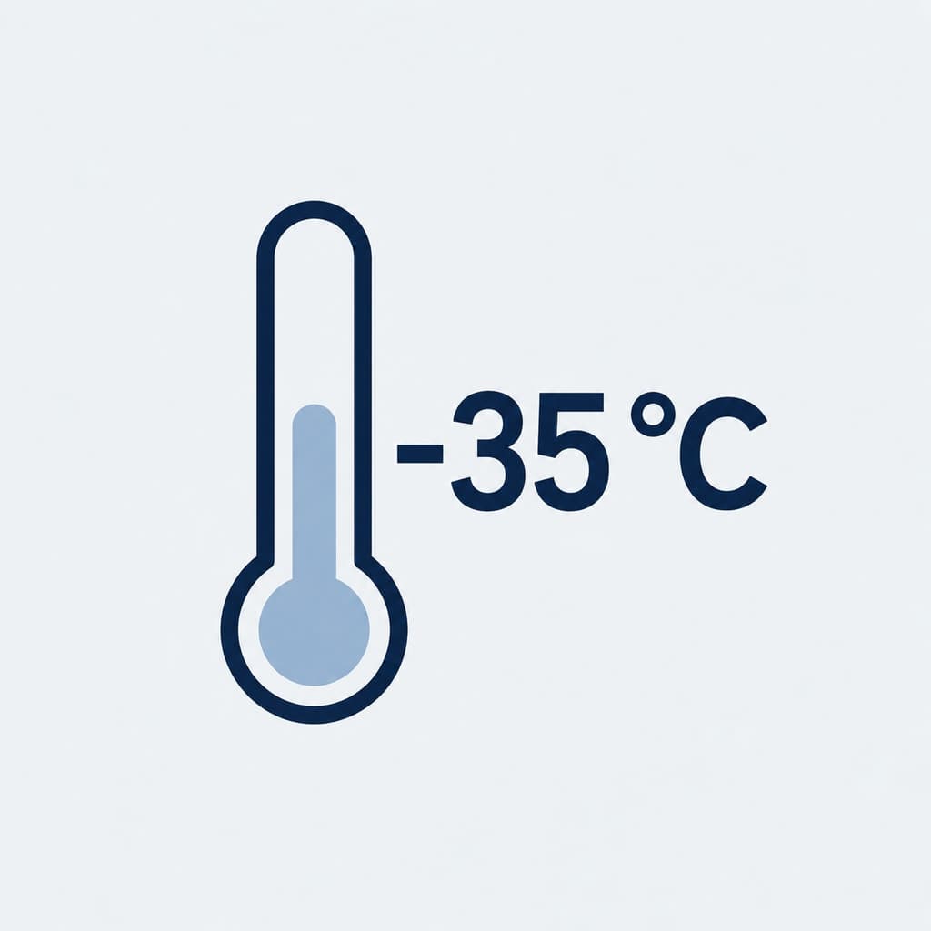 до -35°C