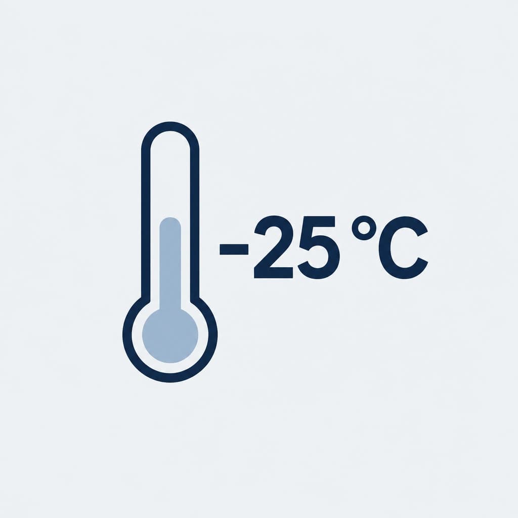 до -25°C
