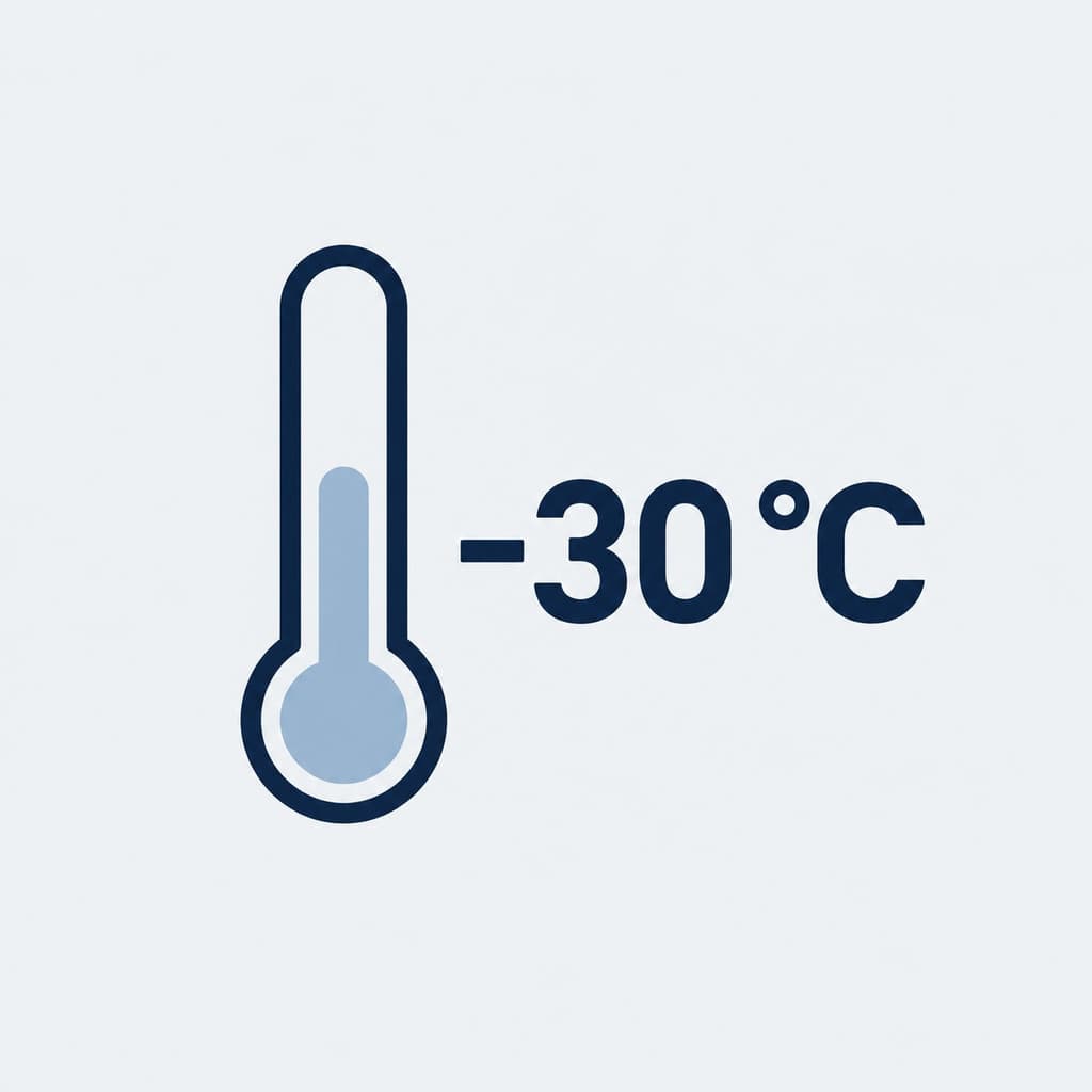 до -30°C