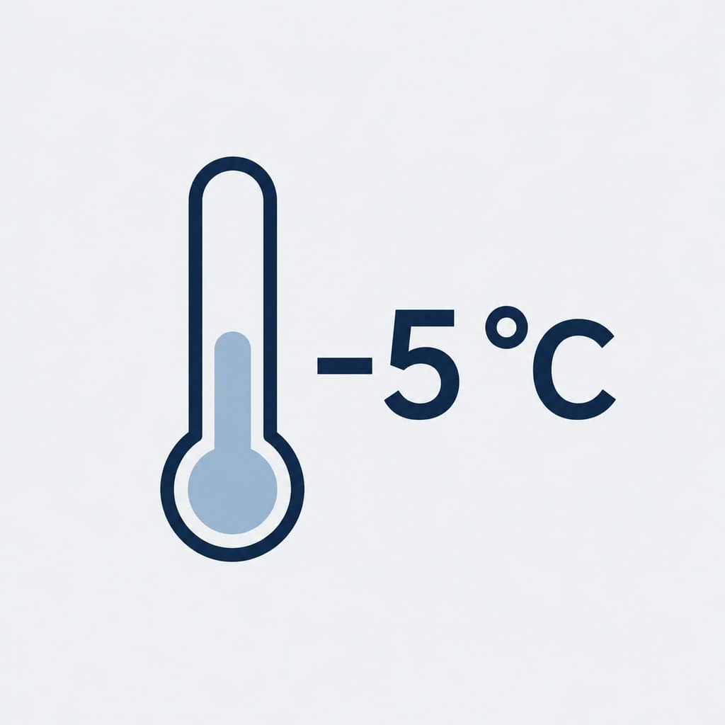до -5°C